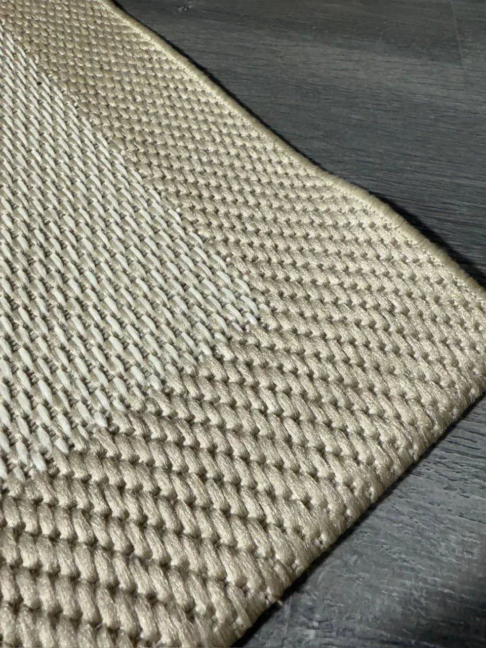Halı Vagonu JS9327 Jüt Sisal Halı - Kaymaz Taban, Dayanıklı, Tozsuz ve Hav Yapmaz Bej Renk - HALI VAGONU