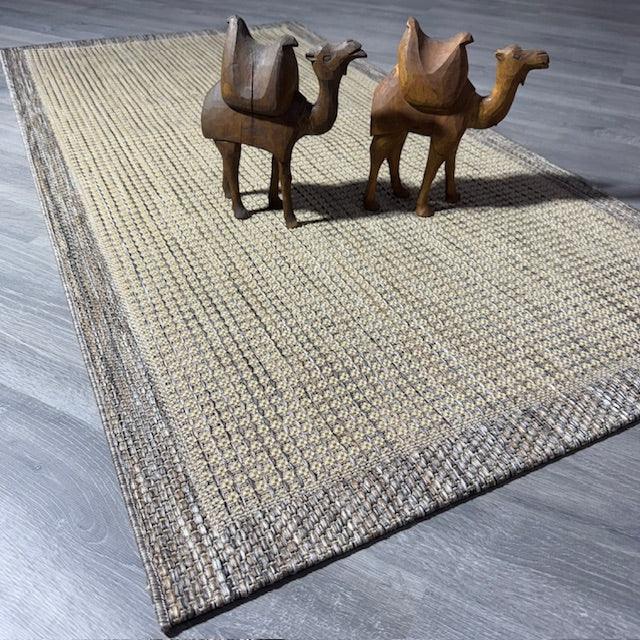 Halı Vagonu JS9509 Jüt Sisal Halı, Kaymaz Taban, Dayanıklı, Tozsuz ve Hav Yapmaz - HALI VAGONU