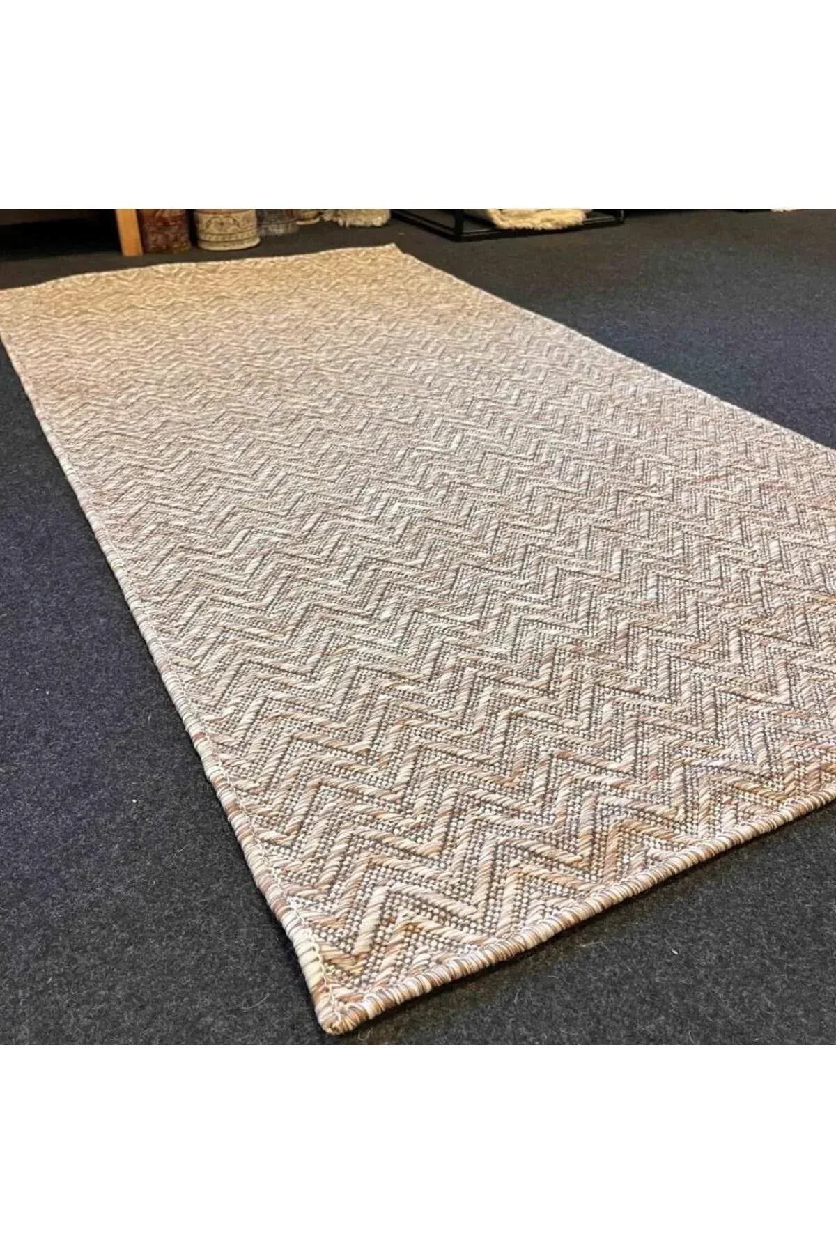 Halı Vagonu Kathmandu 6042 Bej Nepal Sisal Dokuma Halı - HALI VAGONU