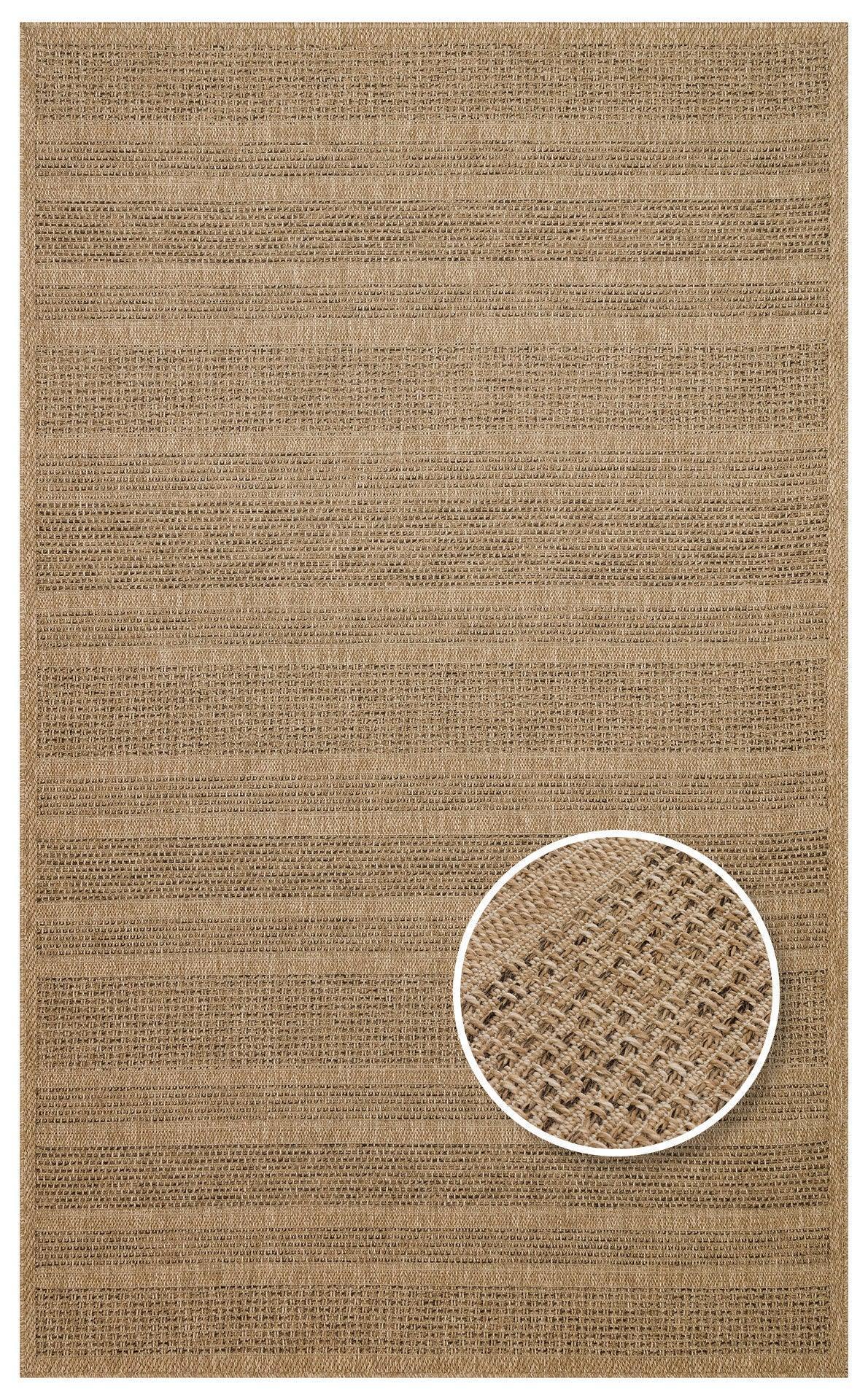 Halı Vagonu Lalibela LLB01 NATURAL Güneş Işığı ve Suya Dayanıklı Jüt Görünümlü Sisal Halı - HALI VAGONU