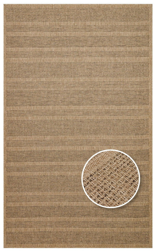 Halı Vagonu Lalibela LLB01 NATURAL Güneş Işığı ve Suya Dayanıklı Jüt Görünümlü Sisal Halı - HALI VAGONU