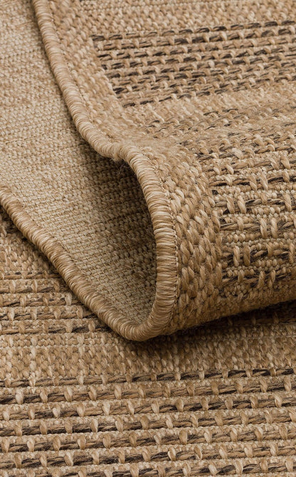 Halı Vagonu Lalibela LLB01 NATURAL Güneş Işığı ve Suya Dayanıklı Jüt Görünümlü Sisal Halı - HALI VAGONU