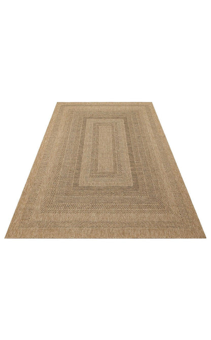Halı Vagonu Lalibela LLB02 NATURAL Güneş Işığı ve Suya Dayanıklı Jüt Görünümlü Sisal Halı - HALI VAGONU