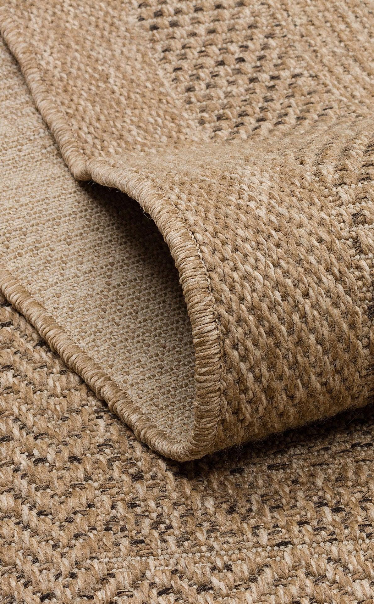 Halı Vagonu Lalibela LLB02 NATURAL Güneş Işığı ve Suya Dayanıklı Jüt Görünümlü Sisal Halı - HALI VAGONU
