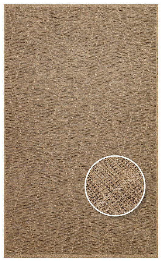 Halı Vagonu Lalibela LLB03 NATURAL Güneş Işığı ve Suya Dayanıklı Jüt Görünümlü Sisal Halı - HALI VAGONU