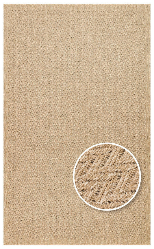 Halı Vagonu Lalibela LLB05 NATURAL Güneş Işığı ve Suya Dayanıklı Jüt Görünümlü Sisal Halı - HALI VAGONU