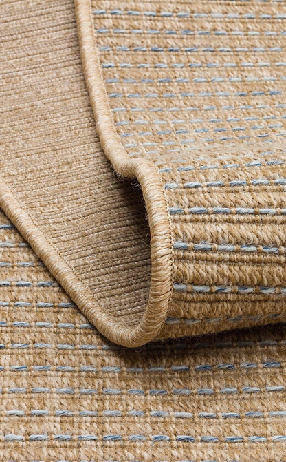 Halı Vagonu Zahara ZHR 01 Natural Blue İç ve Dış Mekan Kullanımına Uygun Hav Vermeyen Kolay Temizlenebilir Sisal Halı - HALI VAGONU