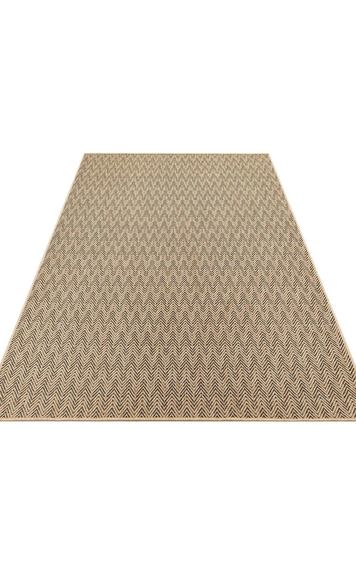 Halı Vagonu Zahara ZHR 02 Natural Black İç ve Dış Mekan Kullanımına Uygun Hav Vermeyen Kolay Temizlenebilir Sisal Halı - HALI VAGONU