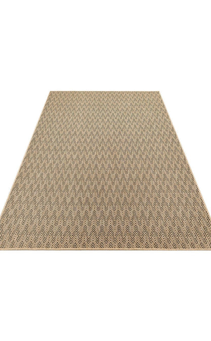 Halı Vagonu Zahara ZHR 02 Natural Black İç ve Dış Mekan Kullanımına Uygun Hav Vermeyen Kolay Temizlenebilir Sisal Halı - HALI VAGONU