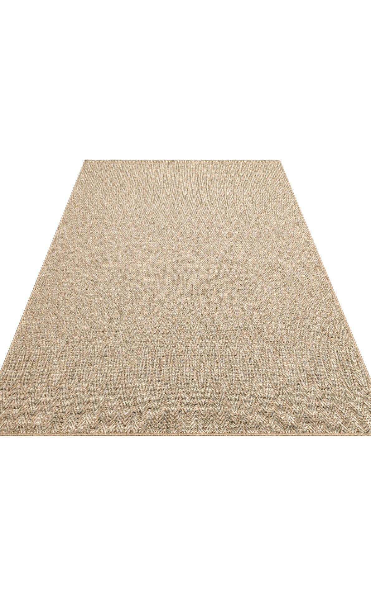 Halı Vagonu Zahara ZHR 02 Natural White İç ve Dış Mekan Kullanımına Uygun Hav Vermeyen Kolay Temizlenebilir Sisal Halı - HALI VAGONU