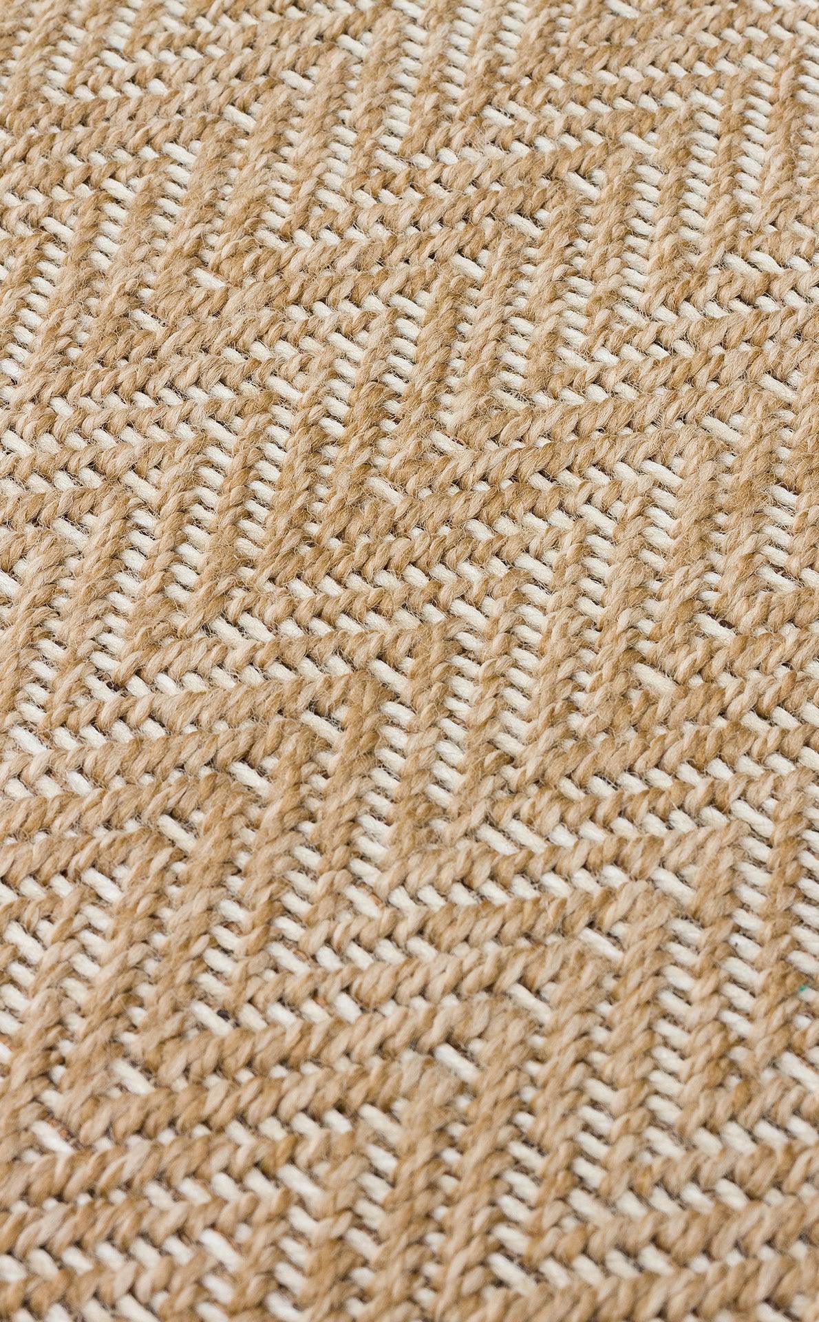 Halı Vagonu Zahara ZHR 02 Natural White İç ve Dış Mekan Kullanımına Uygun Hav Vermeyen Kolay Temizlenebilir Sisal Halı - HALI VAGONU