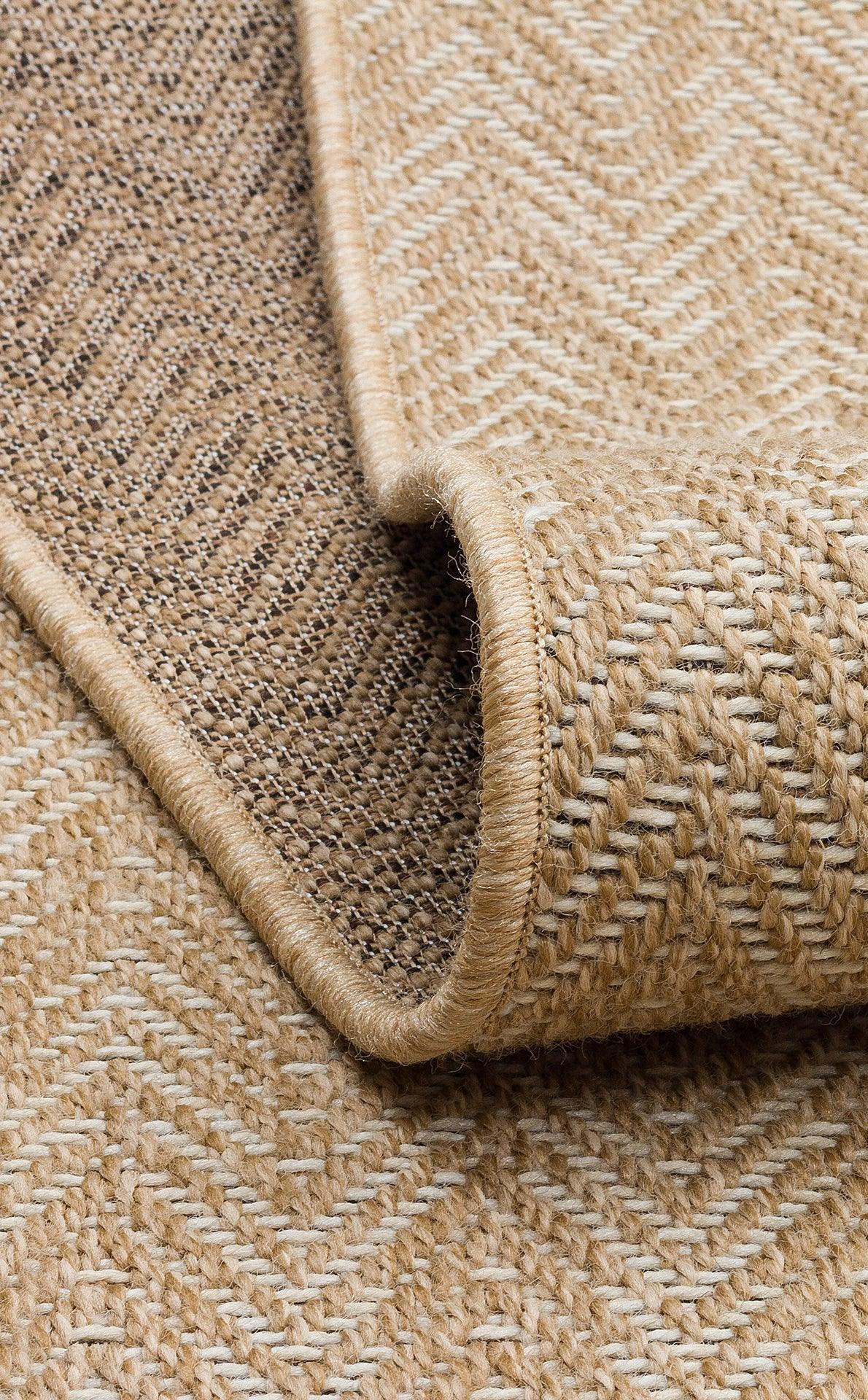 Halı Vagonu Zahara ZHR 02 Natural White İç ve Dış Mekan Kullanımına Uygun Hav Vermeyen Kolay Temizlenebilir Sisal Halı - HALI VAGONU