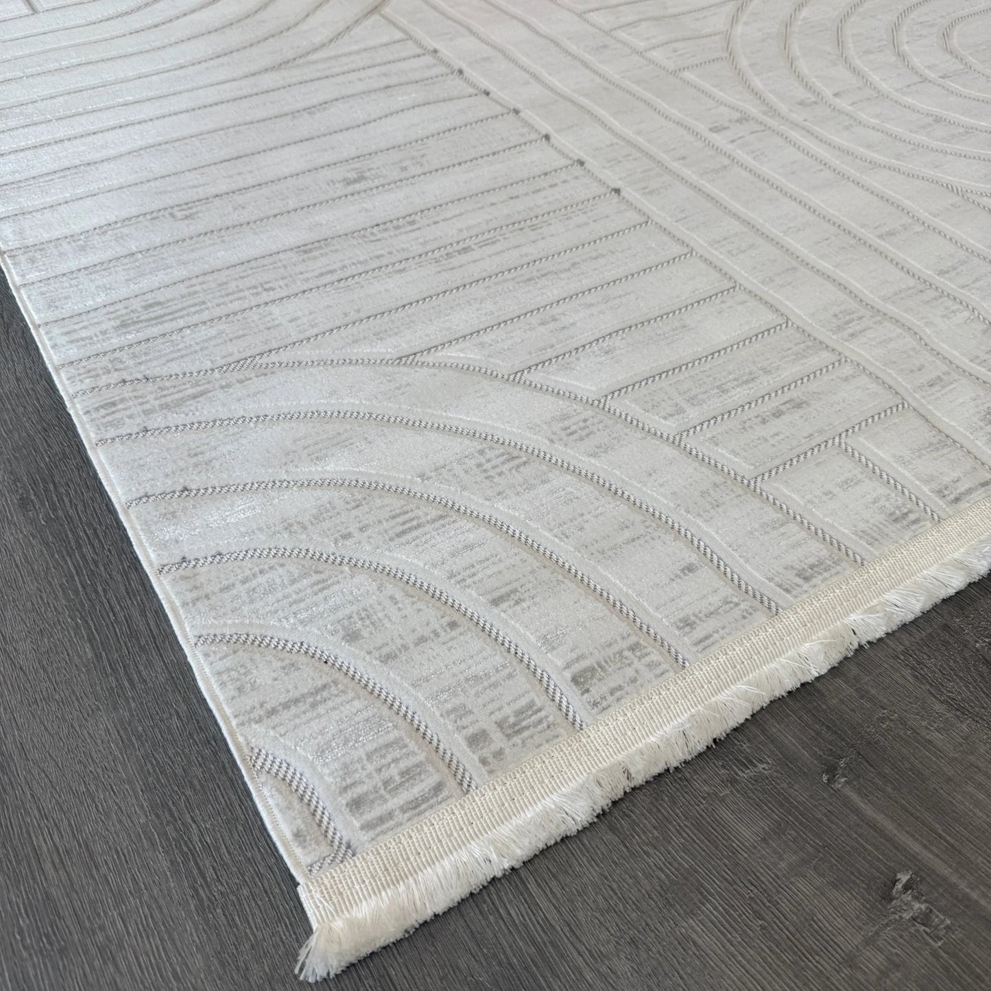 Halı Vagonu Zen Koleksiyonu ZEN - S100 Krem İnce Yıkanabilir Kaymaz Tabanlı Makine Halısı - HALI VAGONU