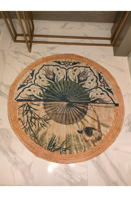 Hasır Jüt Görünümlü Dokuma Yıkanabilen Halı Ve Kilim Taban Kilim Çin Yeli - HALI VAGONU