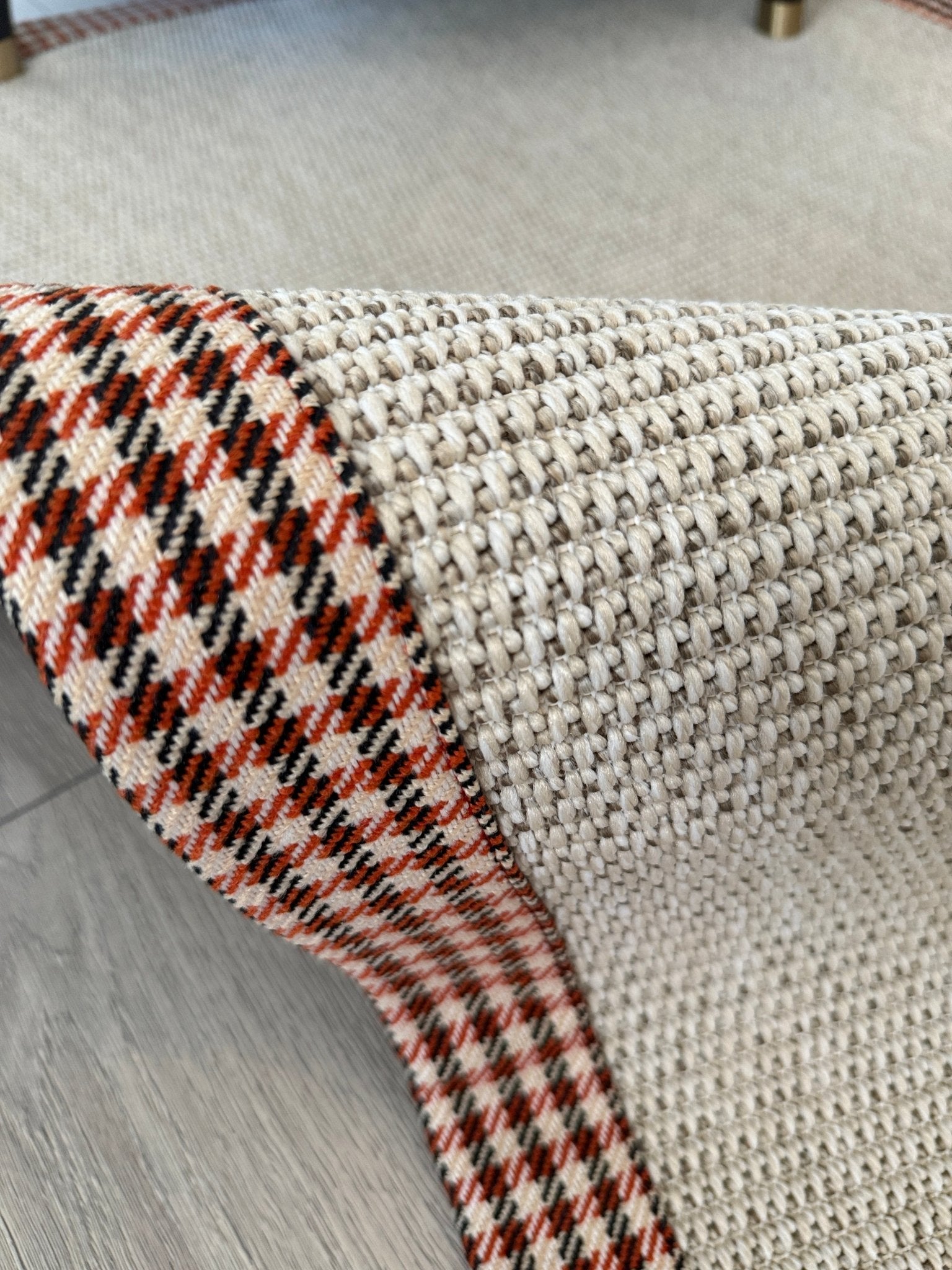Himalaya 664 Krem Kumaş Bordürlü Sisal Halı - Ayazma06 Bordür - HVHB41 - HALI VAGONU