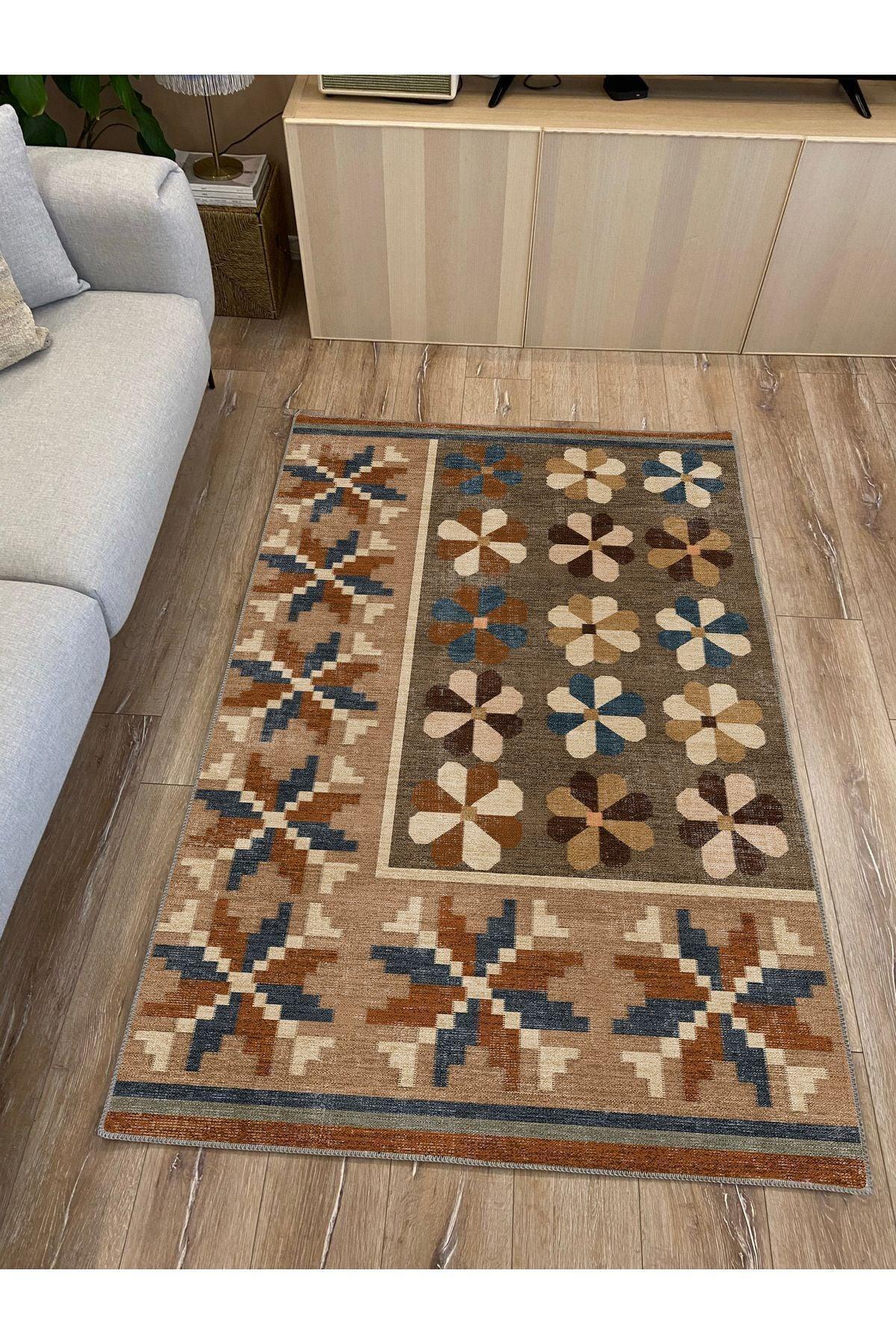 HV 13 Modern Stil HV Halısı Oturma Odası Yatak Odası Yemek Odası Için Yıkanabilen Halı - HALI VAGONU