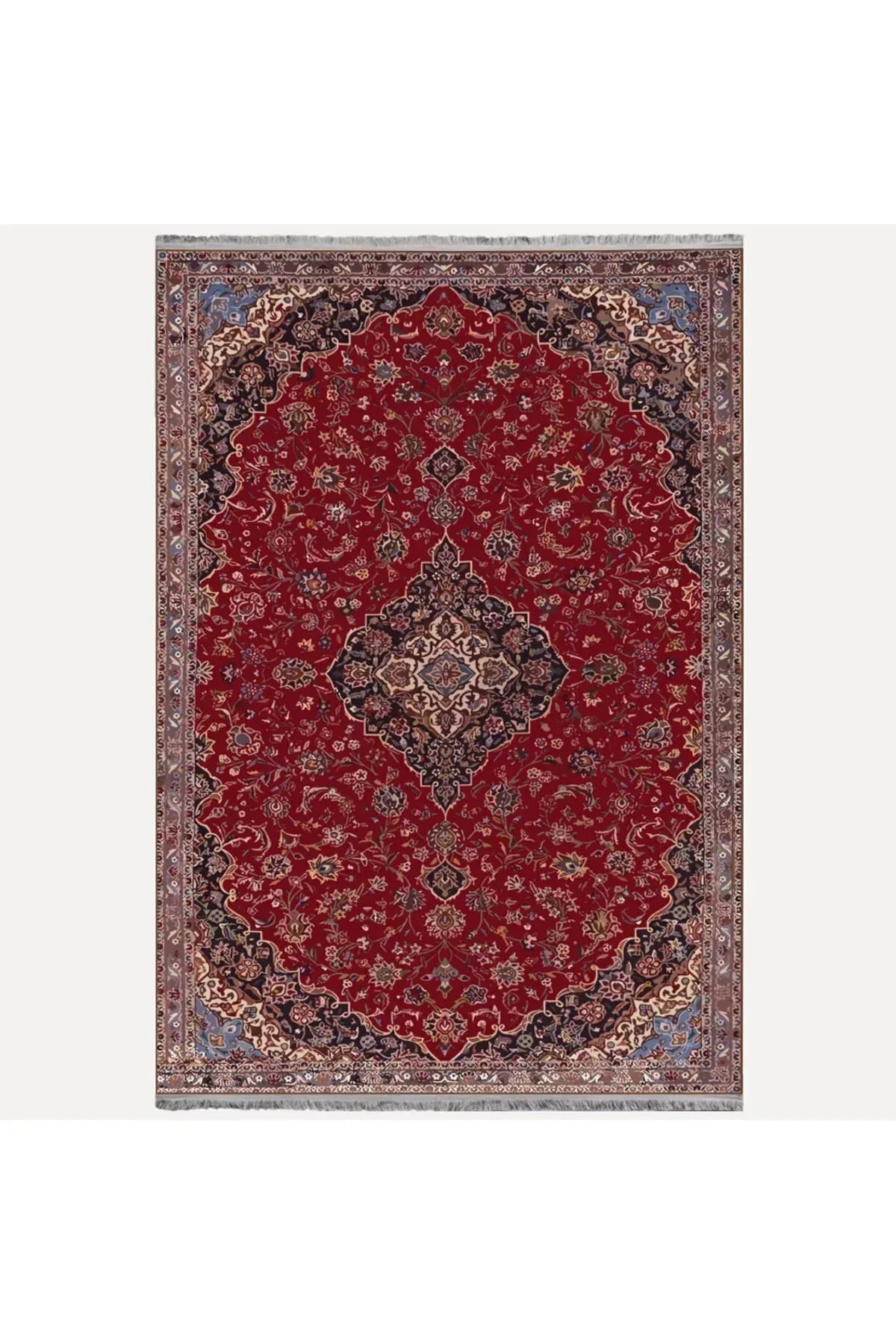HV 2167 Etnik Desenli Yıkanabilir Kaymaz Tabanlı Salon Halısı, Koridor Ve Mutfak Halısı Kilim - HALI VAGONU