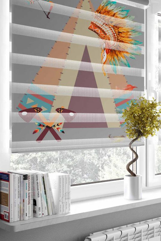 HV101 Kızılderili Zebra Perde