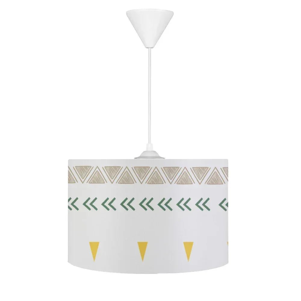HV203Y iskandinav Yeşil Sarı Kahve Çocuk Odası Sarkıt Avize - HALI VAGONU