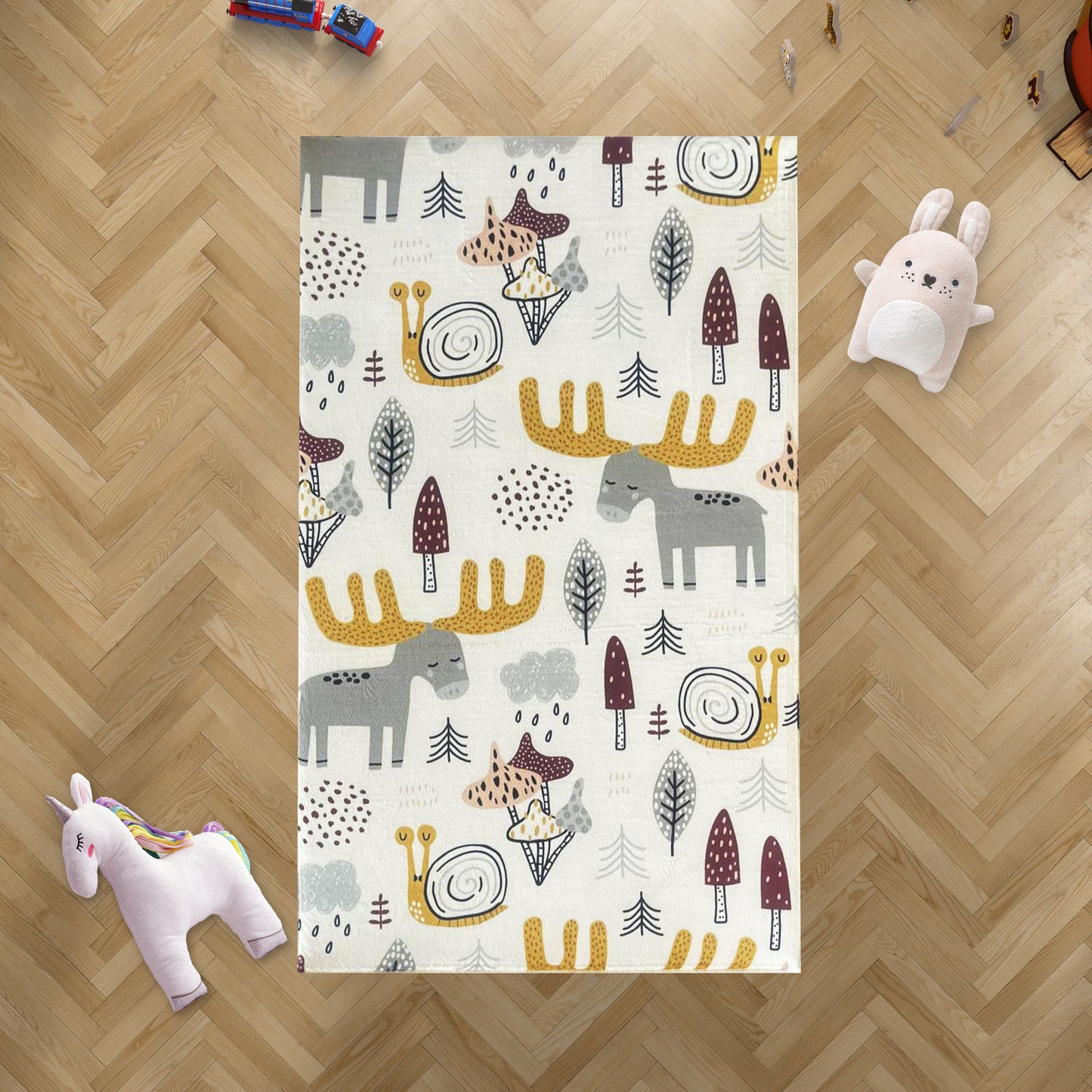 Carpet Wagon HV198 Cream Beige Named Children's Carpet