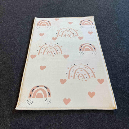 HV293 Gökkuşağı Çocuk Halısı - Yumuşak, Kolay Temizlenebilir, 3 Kalite Seçeneği - HALI VAGONU