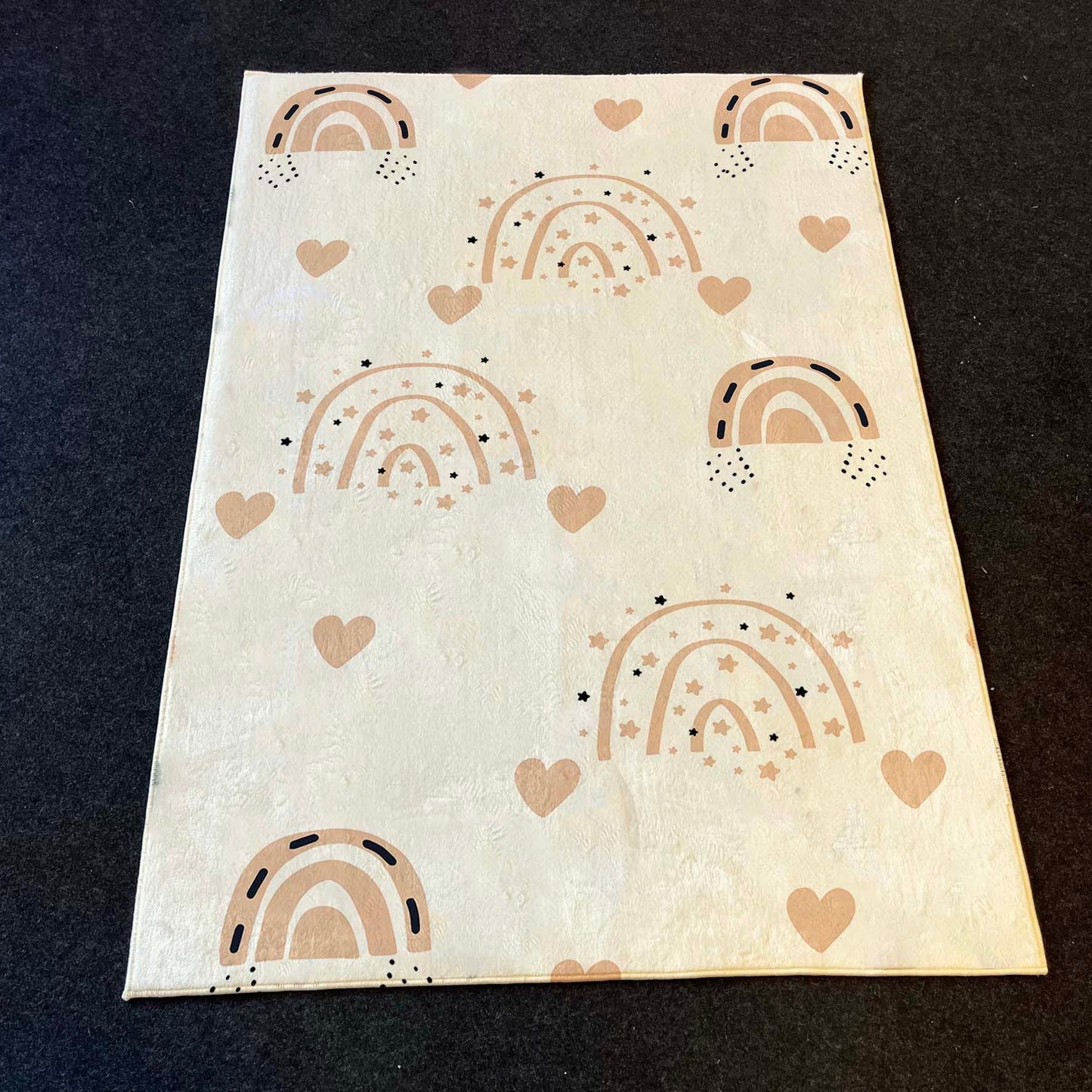 HV293 Gökkuşağı Çocuk Halısı - Yumuşak, Kolay Temizlenebilir, 3 Kalite Seçeneği - HALI VAGONU