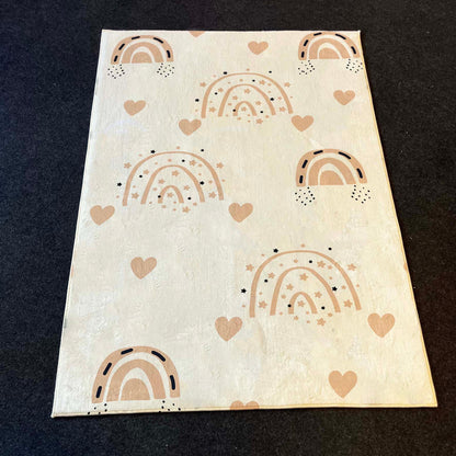 HV293 Gökkuşağı Çocuk Halısı - Yumuşak, Kolay Temizlenebilir, 3 Kalite Seçeneği - HALI VAGONU