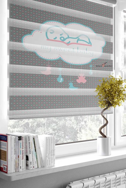 HV307 Uyuyan Bebek Zebra Perde, modern tasarımı ve işlevselliği ile ev dekorasyonunda şıklık arayanlar için ideal bir seçenek.