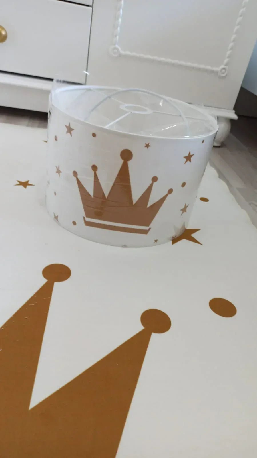 HV315GAV Gold Taçlı Yıldızlı Çocuk Odası Sarkıt Avize - HALI VAGONU