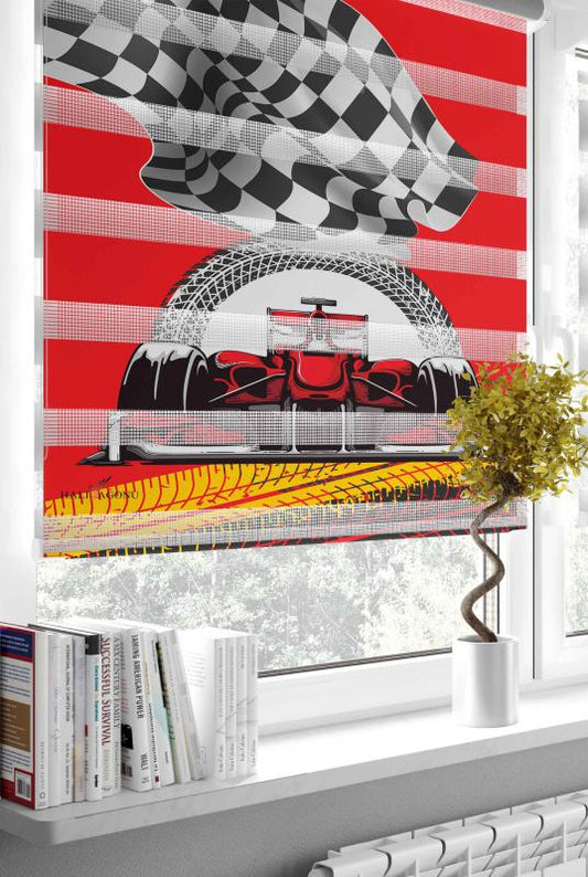 HV316K Yarış Arabalı Kırmızı Zebra Perde, modern dekorasyon için ideal bir seçenek. Hem şık hem de işlevsel özellikleri ile ev ve ofisler için mükemmel.