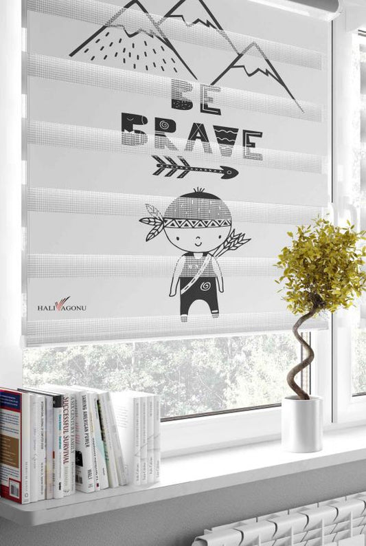 HV334B Okçu İskandinav Zebra Perde - Modern ve şık tasarımıyla ev dekorasyonunuzda zarafet katacak, gece-gündüz işleviyle alanınızı hem aydınlatacak hem de mahremiyet sağlayacak.