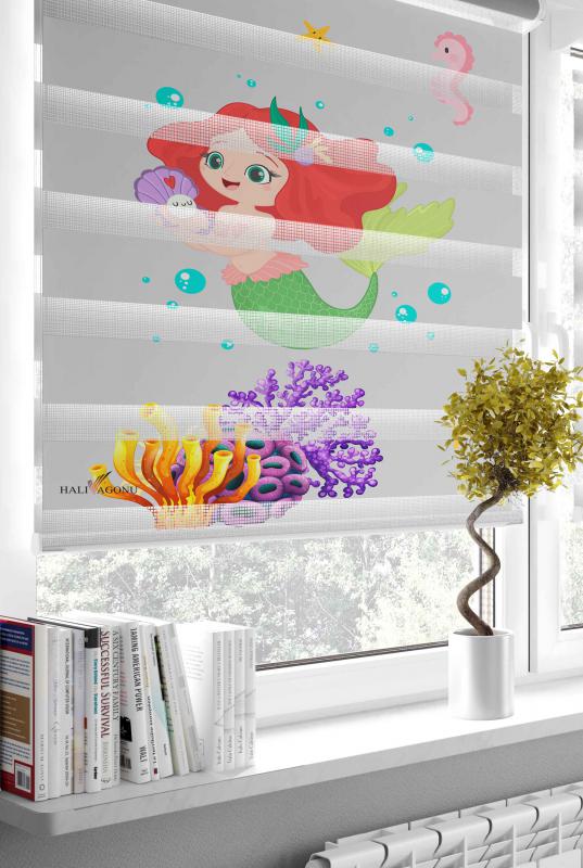 HV341 Denizkızı Zebra Perde - Modern tasarımı ve işlevselliği ile ev dekorasyonunuza şıklık katacak zarif bir zebra perde.