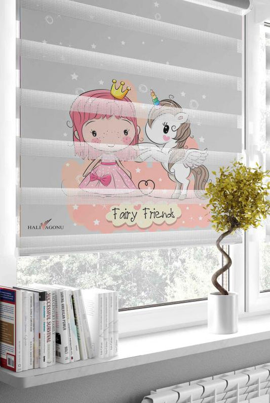 HV348 Unicorn Zebra Perde - Modern ve şık tasarımıyla evinizi süsleyen, gece gündüz özellikli zebra perde, fonksiyonel ve estetik görünümüyle dikkat çekiyor.