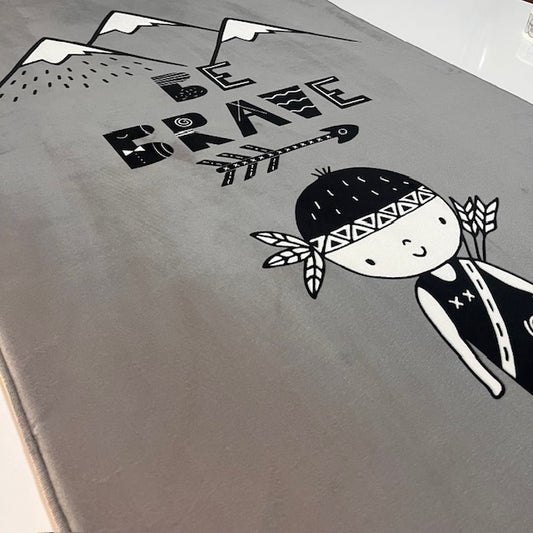 HV334G Okçu İskandinav Gri Çocuk Odası Halısı - Yumuşak, Kolay Temizlenebilir, 3 Kalite Seçeneği - HALI VAGONU