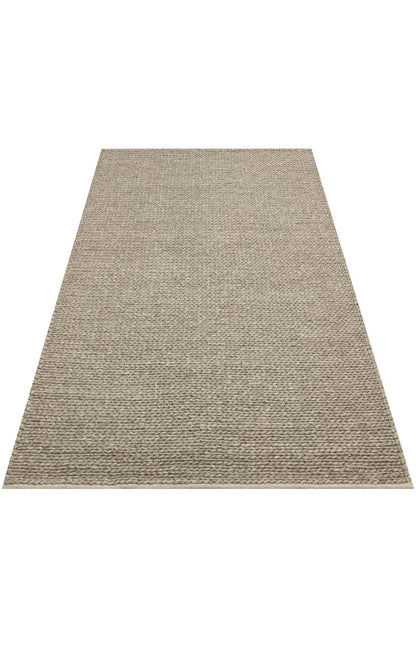 JADE BASKETWEAV BROWN Naturel Kazak Örgü Desenli El Dokuma Örgü Halı - HALI VAGONU