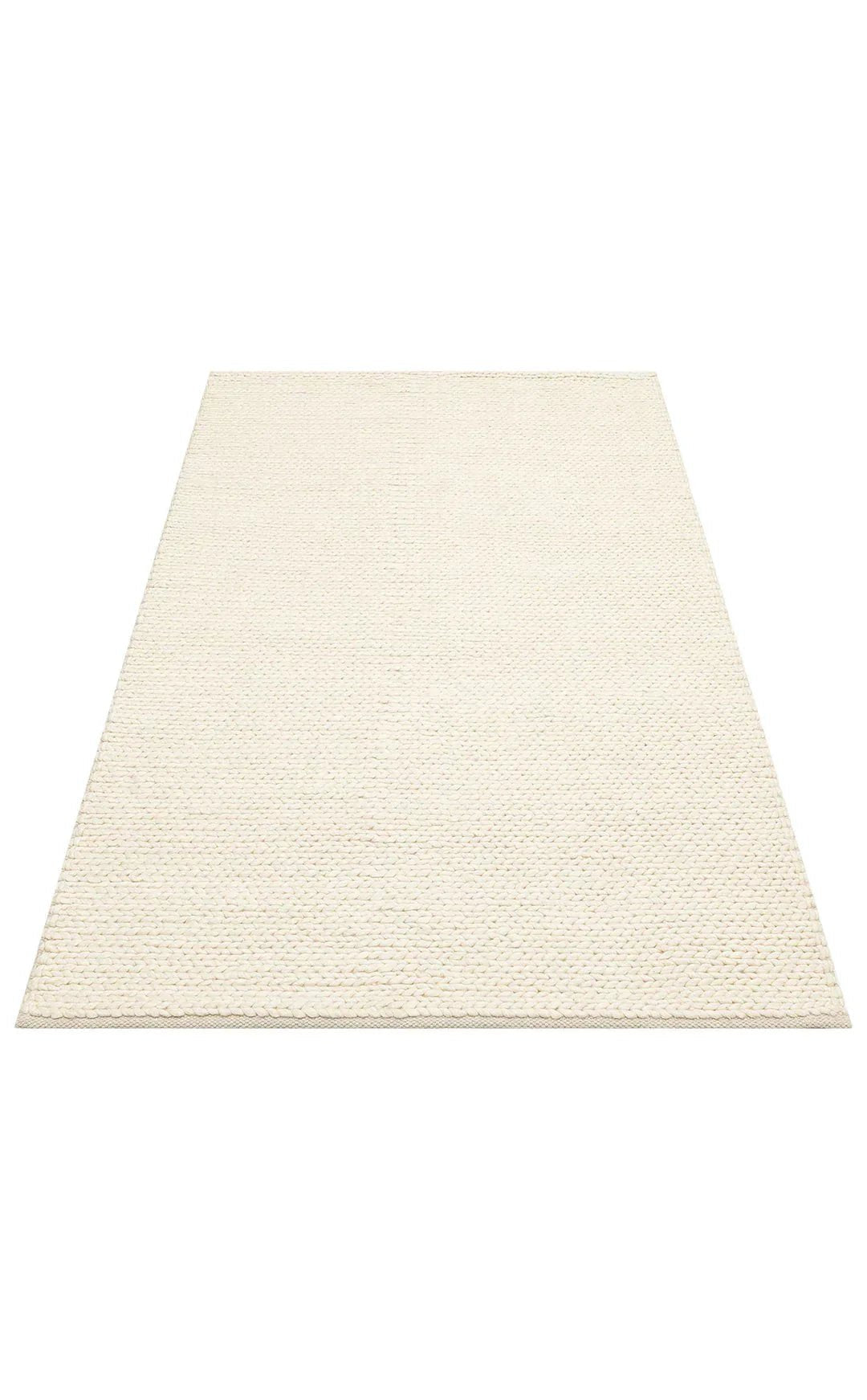 JADE BASKETWEAV CREAM Naturel Kazak Örgü Desenli El Dokuma Örgü Halı - HALI VAGONU