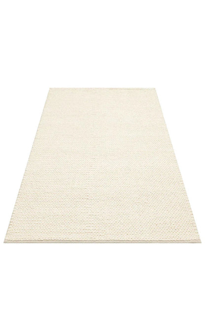 JADE BASKETWEAV CREAM Naturel Kazak Örgü Desenli El Dokuma Örgü Halı - HALI VAGONU