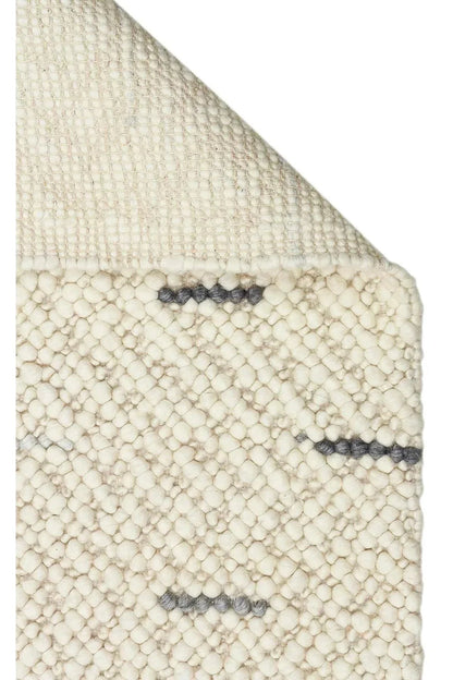 JADE JD 06 ANTRASİT GREY Naturel Kazak Örgü Desenli El Dokuma Örgü Halı - HALI VAGONU