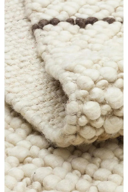JADE JD 06 MULTY Naturel Kazak Örgü Desenli El Dokuma Örgü Halı - HALI VAGONU