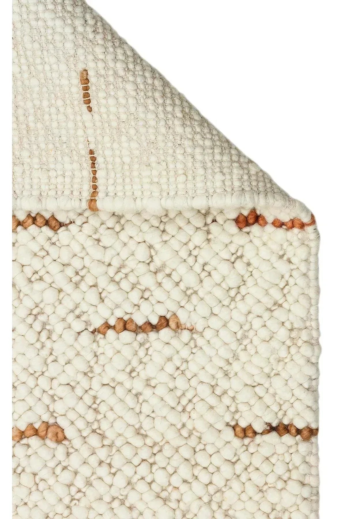 JADE JD 06 NATURAL Kazak Örgü Desenli El Dokuma Örgü Halı - HALI VAGONU
