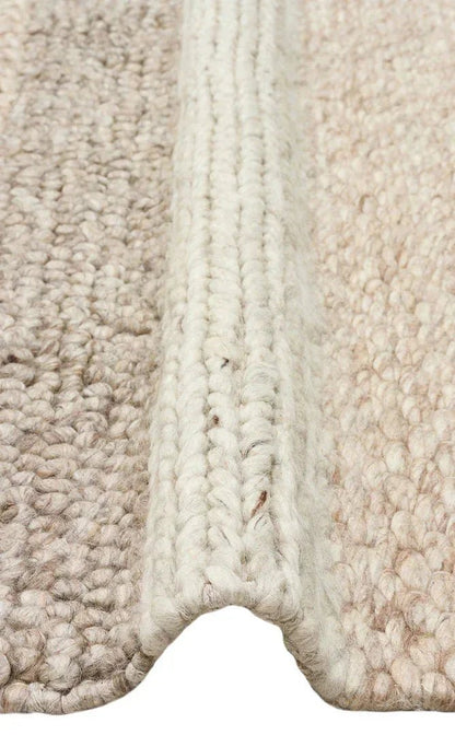 JADE LANGDON NATURAL Naturel Kazak Örgü Desenli El Dokuma Örgü Halı - HALI VAGONU