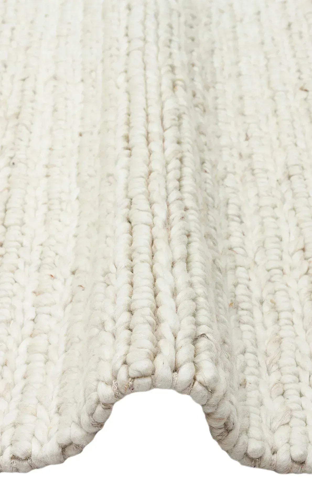 JADE LD 07 L.BEIGE Naturel Kazak Örgü Desenli El Dokuma Örgü Halı - HALI VAGONU