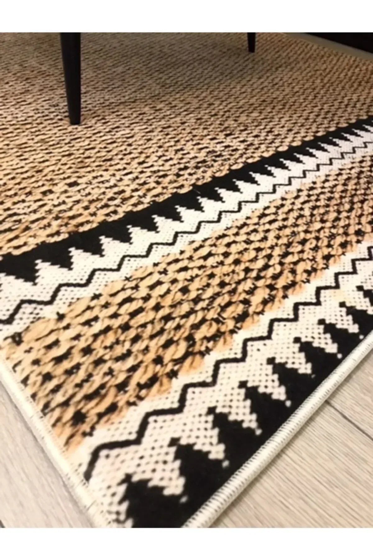 Jüt Efektli Dijital Baskı Halı Jute11 - HALI VAGONU