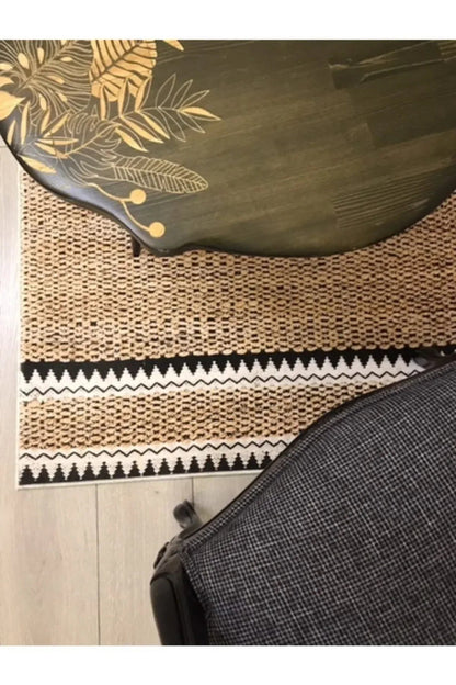 Jüt Efektli Dijital Baskı Halı Jute11 - HALI VAGONU