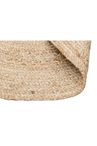 Juno Jüt Ech 01r Natural Flatweave El Dokuma Naturel Jüt Hasır Halı - HALI VAGONU
