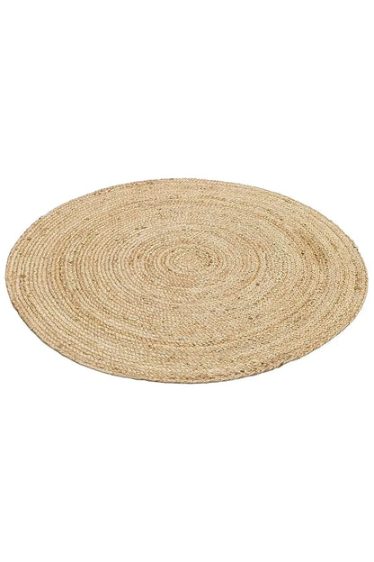 Juno Jüt Ech 01r Natural Flatweave El Dokuma Naturel Jüt Hasır Halı - HALI VAGONU