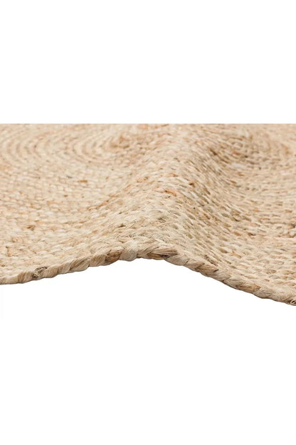 Juno Jüt Ech 01r Natural Flatweave El Dokuma Naturel Jüt Hasır Halı - HALI VAGONU