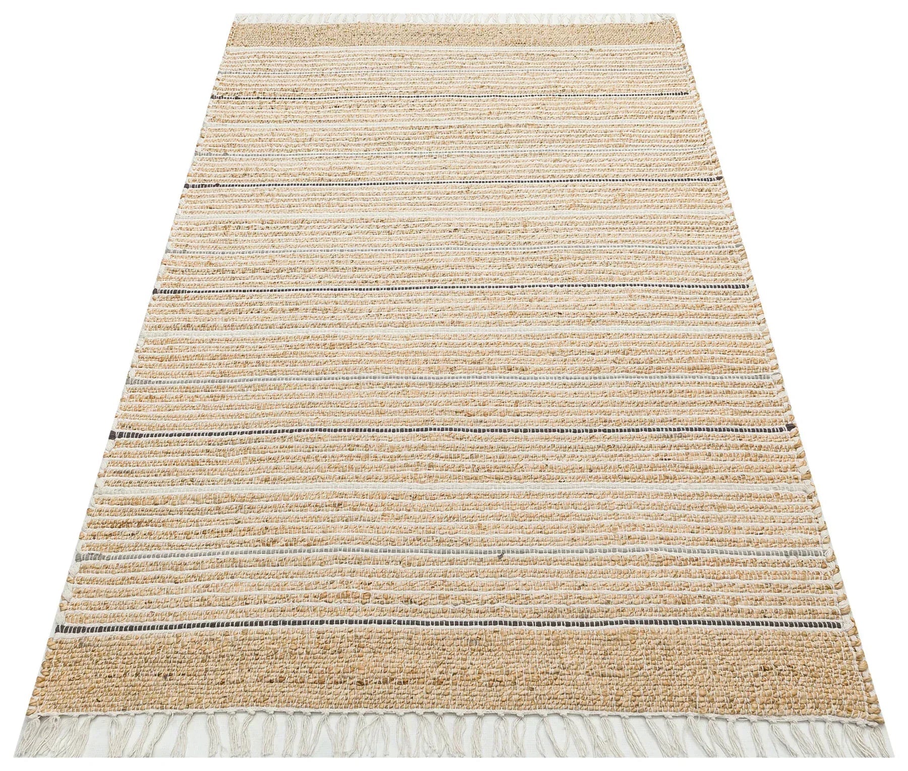Juno Jüt Ech 05 Natural Grey Flatweave El Dokuma Naturel Jüt Hasır Hal - HALI VAGONU