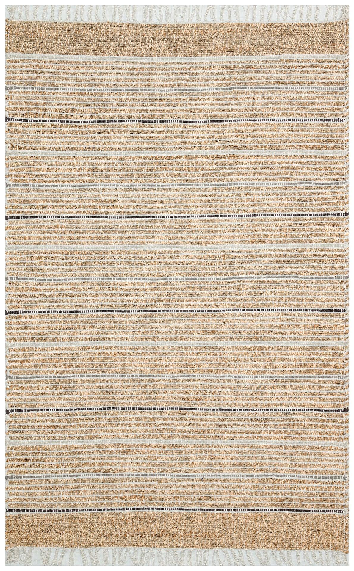 Juno Jüt Ech 05 Natural Grey Flatweave El Dokuma Naturel Jüt Hasır Hal - HALI VAGONU