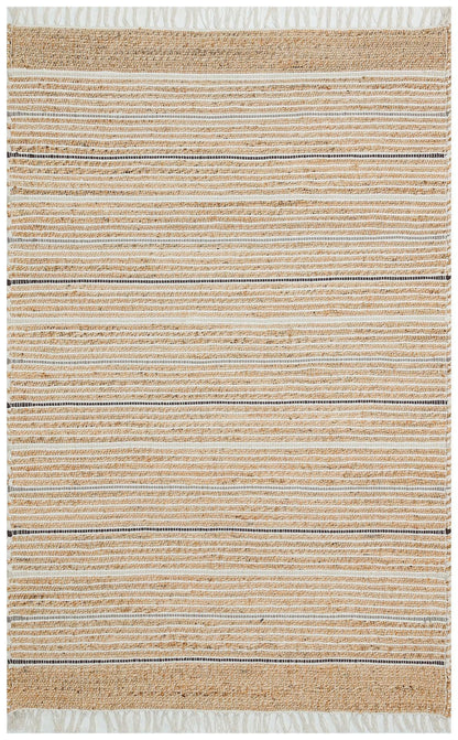 Juno Jüt Ech 05 Natural Grey Flatweave El Dokuma Naturel Jüt Hasır Hal - HALI VAGONU